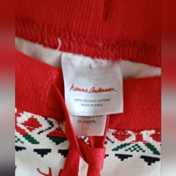 Hanna Andersson Dear Deer Holiday Christmas pj bottoms adult - Picture 2 of 7